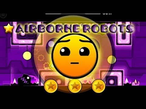 Geometry dash Meltdown□■□Airborne Robots 100% COMPLETE ( ALL COINS )