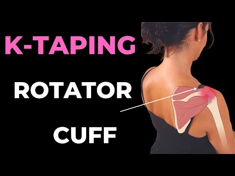 How to treat Shoulder pain - rotator cuff and bursitis with Kinesiology taping techniques