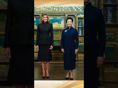 Peng Liyuan and Melania Trump visit National Museum of Asian Art