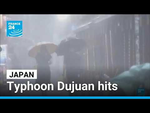 Flights cancelled, evacuations urged as Typhoon Dujuan hits Japan