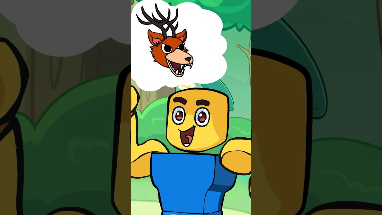Help me!!! The deer power in 99 Nights in The Forest. Roblox Game Animation