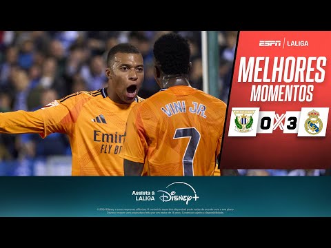 Gols e lances de Leganes x Real Madrid