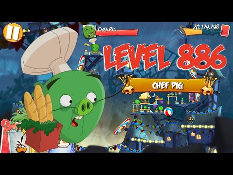 ANGRY BIRDS 2 PC LEVEL 886 (Chef Pig) - PIG CITY PORKLAND