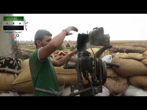 تجهيز الدشم والمتاريس من قبل لوائ شهداء الحرية من أجل ضرب تجمعات النظام في تل الخضر ضمن معركة قطع الوتين