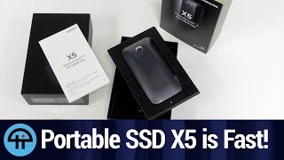 Video thumbnail for Samsung's Portable SSD X5 is Darn Fast by TWiT Tech Podcast Network