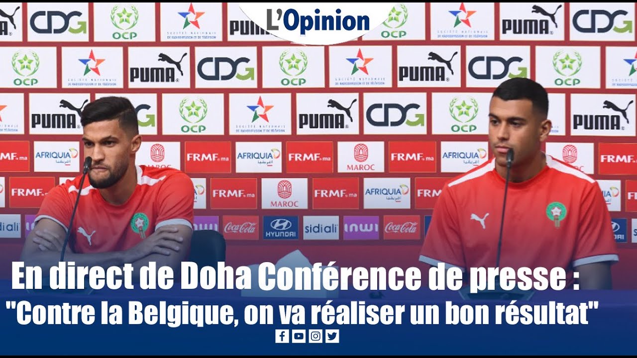 En direct de Doha Conférence de presse : "Contre la Belgique, on va réaliser un bon résultat"
