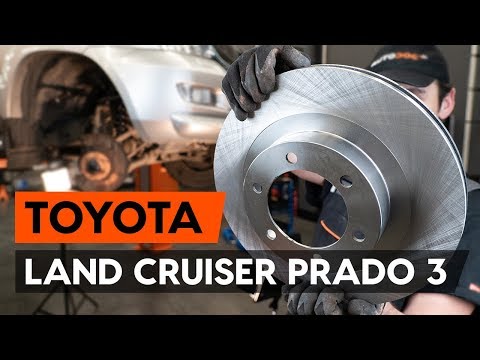 How to change front brake discs on TOYOTA LAND CRUISER PRADO 3 (J120) [TUTORIAL AUTODOC]
