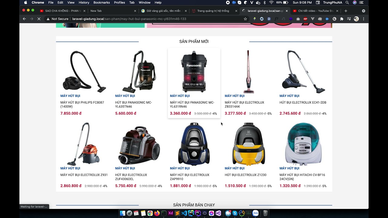 Đồ án - Website gia dụng - Laravel Review phần 1