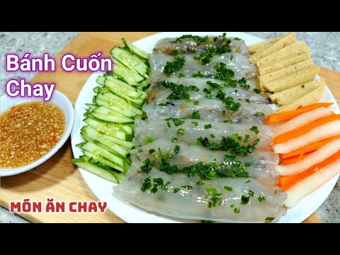 Cách Làm BÁNH CUỐN Dai Ngon Siêu Dễ | Món Chay Ngon Bà Mẹ Quê.
