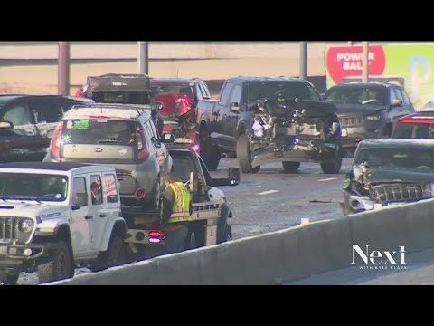 How does an insurance company determine fault in a massive pileup?