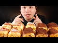 Ddeonggae ASMR Chocolate Oreo Cookie Fruit Cream Crepe Pancakes Mukbang Bites Only
