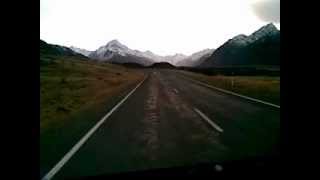 preview picture of video 'NZ 'Alps.2.Ocean' Cycleway (part 1 of 3), Aoraki Mt.Cook Waitaki-Valley Lake-Benmore'
