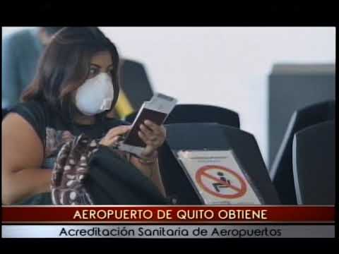 Aeropuerto de Quito obtiene acreditación sanitaria de aeropuertos