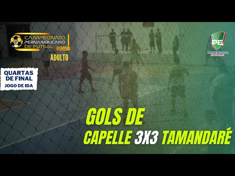 PERNAMBUCANO DE FUTSAL ADULTO - Confira os gols de Capelle 3x3 Tamandaré - Quartas de final