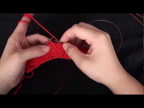 Crazy Basics Knitting - Increase from the cross thread