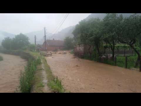 Poieni județul Timiș  inundati