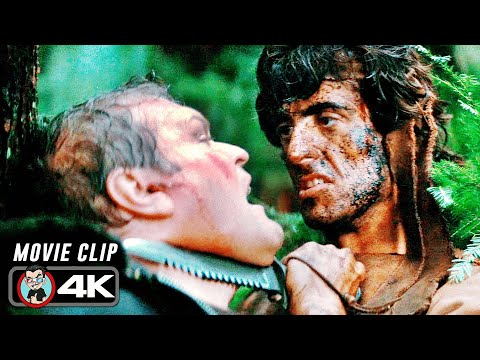 Rambo Destroys Corrupt Cops Scene | FIRST BLOOD (1982) Movie CLIP 4K