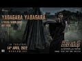 Yadagara Yadagara Lyrical Song Telugu KGF Chapter2 Yadagara Yadagara Video Song Yash Prashanth