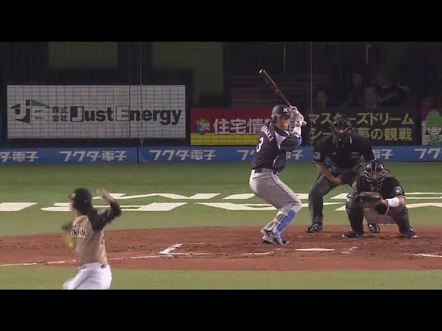 【6回裏】ペーニャ激走で一気に生還!! マリーンズ・角中 センターオーバーのタイムリー3ベース!! 2017/9/2 M-F