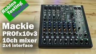Video thumbnail for Introduction to the Mackie ProFX10v3 10ch Audio Mixer with a 24 bit / 192 Mhz Audio interface by expert island