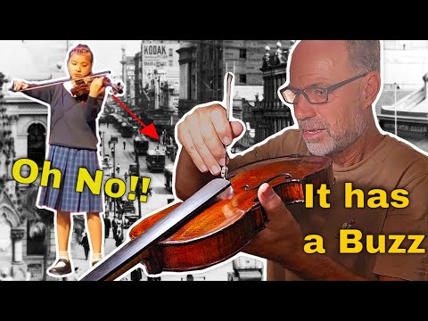 She plays her Great Grandmothers violin