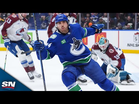 Canucks' Kiefer Sherwood Notches First Career Hat Trick vs. Avalanche