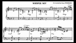 Oscar Peterson - Whisper not (transcription)