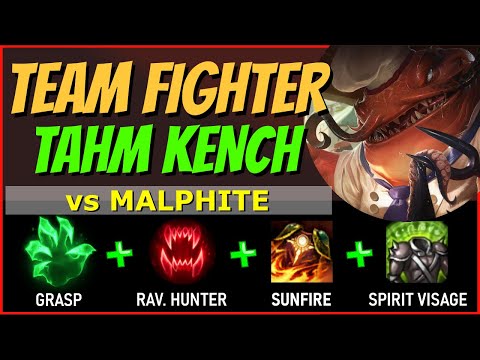 Muscle Malphite Out of Lane! - TAHM KENCH TOP vs MALPHITE - S10 League of Legends