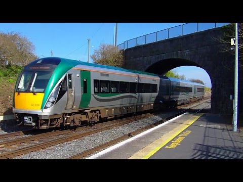 2 x Irish Rail 22000 Class ICR Trains - Kildare Station, Ireland