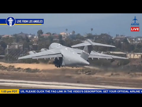 AWESOME C-17 Arrival & Departure!