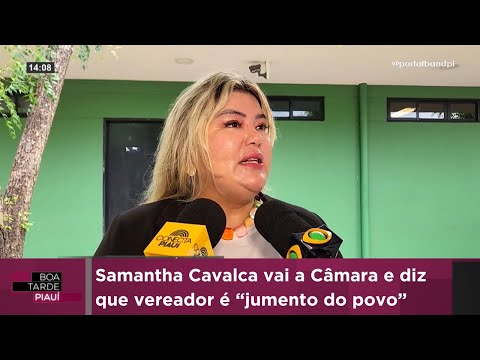 Samantha Cavalca vai a Câmara e diz que vereador é “jumento do povo”