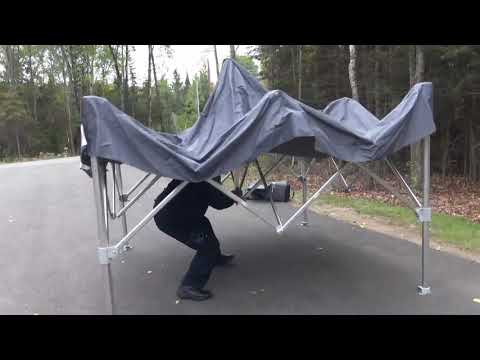 E Z Up Shelter Single Person Set Up