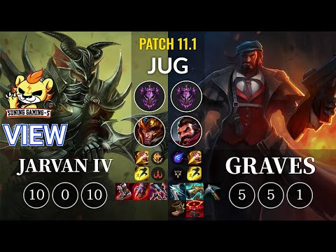 SG-S View Jarvan IV vs Graves Jungle - KR Patch 11.1