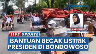 Presiden Prabowo Salurkan 200 Becak Listrik di Bondowoso, Diprioritaskan bagi Penarik Becak Lansia