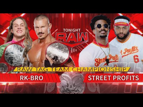 RK-Bro vs The Street Profits (RAW Tag Team Championship - Full Match)