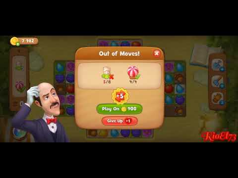 Gardenscapes level 8886 Round 1 - 14 ❤️ Gameplay Well Done