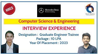 Mercedes Benz Graduate Engineer Trainee Position Interview Experience