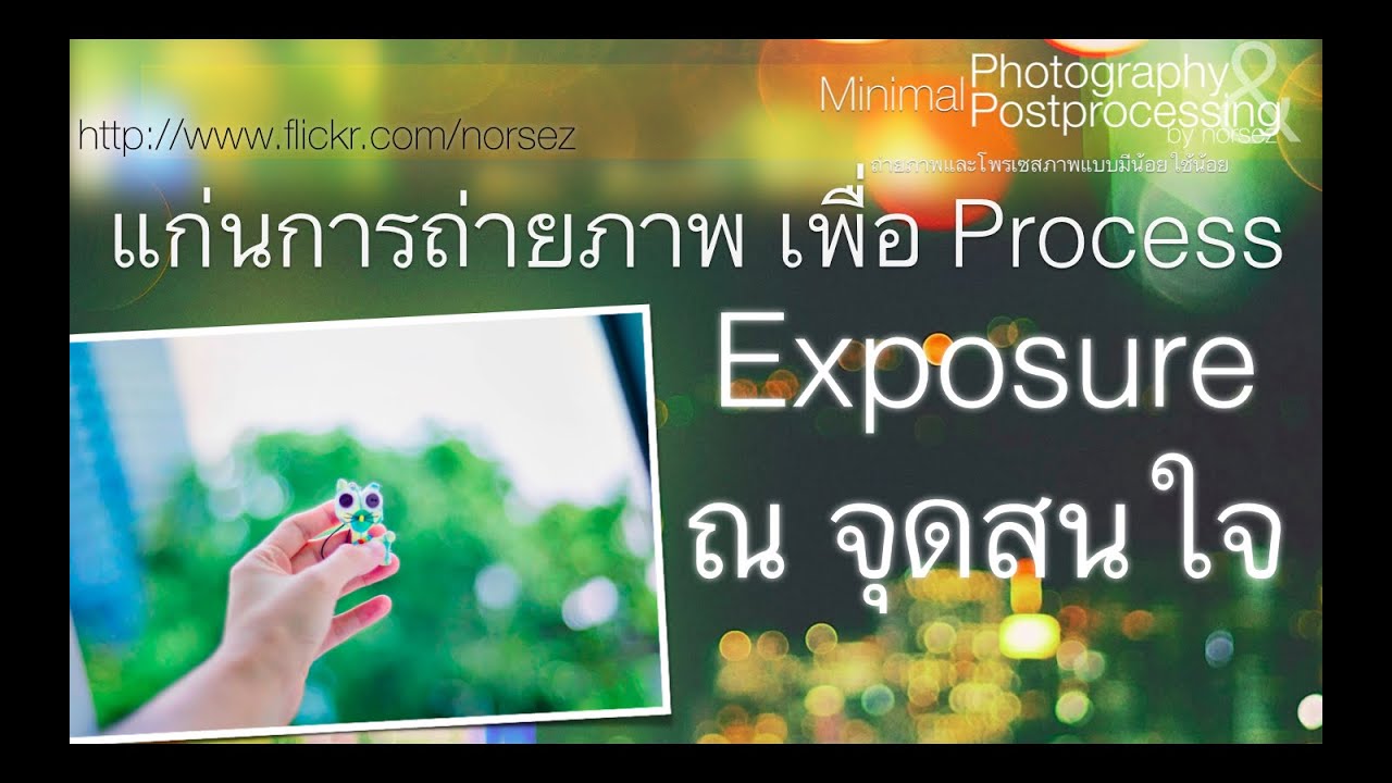 แก่นการถ่ายภาพเพื่อ process (3) Exposure เป๊ะๆ