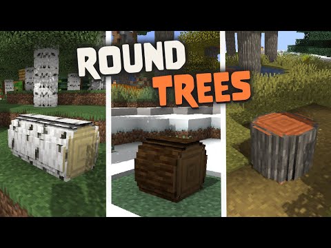 Minecrafting - Texture Packs, Seeds & Builds - Round Trees 16x16 Texture Pack for Minecraft 1.19