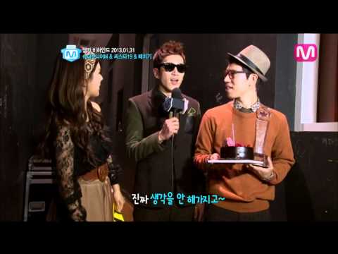 [엠카 비하인드 영상]배치기, 생애 첫 1위 후 무대 뒤에서..