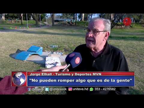 Roturas en el parque de Villa Nueva