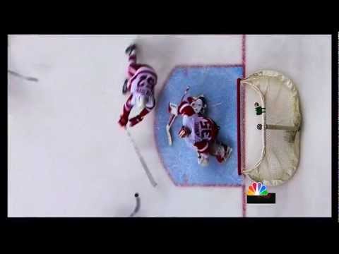 Jimmy Howard amazing save on Gabriel Bourque April 11 2012 Game 1