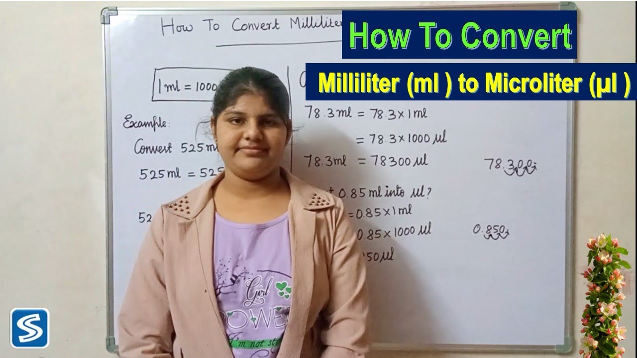 How To Convert Milliliter (ml ) to Microliter (µl ) | Milliliter (ml ) to Microliter (µl )