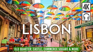 Lisbon Old Quarter 4K Walking Tour - Captions & Immersive Sound [4K Ultra HD/60fps]