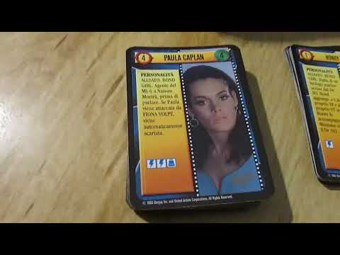 JAMES BOND CCG Box Deck Opening PART 1 Card Game 1995 Heartbreaker - MEGA RARE Italian Insert