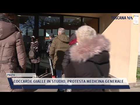 2022-01-11 PRATO - COCCARDE GIALLE IN STUDIO, PROTESTA MEDICINA GENERALE