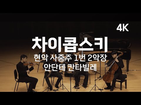 [4K] 대니 구 | 차이콥스키, 현악 사중주 1번 | Tchaikovsky, String Quartet No. 1, Op. 11 II. Andante cantabile