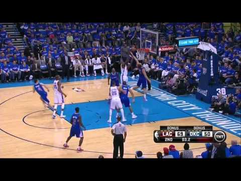 NBA, playoff 2014, Thunder vs. Clippers, Round 2, Game 1, Move 31, Serge Ibaka, dirty