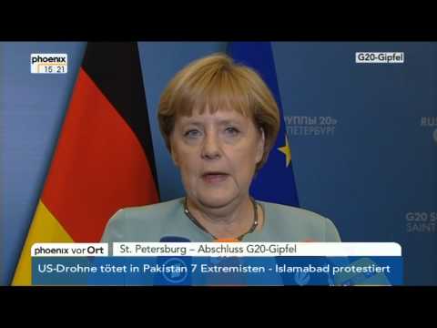 G20-Gipfel: Statement von Angela Merkel am 06.09.2013