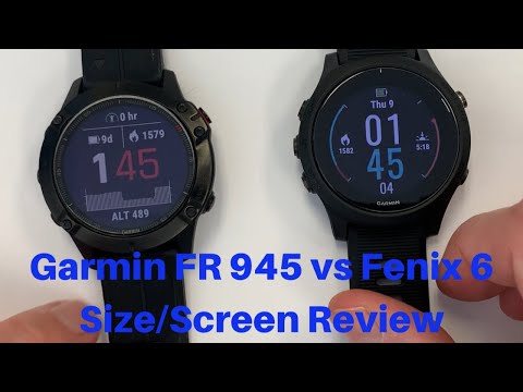 Garmin Forerunner 945 vs Fenix 6 Pro Size/Screen Review for CrossFit/HIIT Training FitGearHunter.com